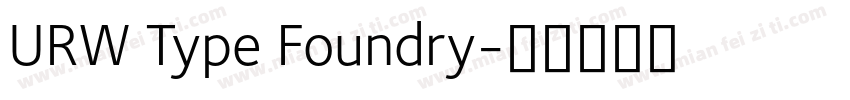 URW Type Foundry字体转换